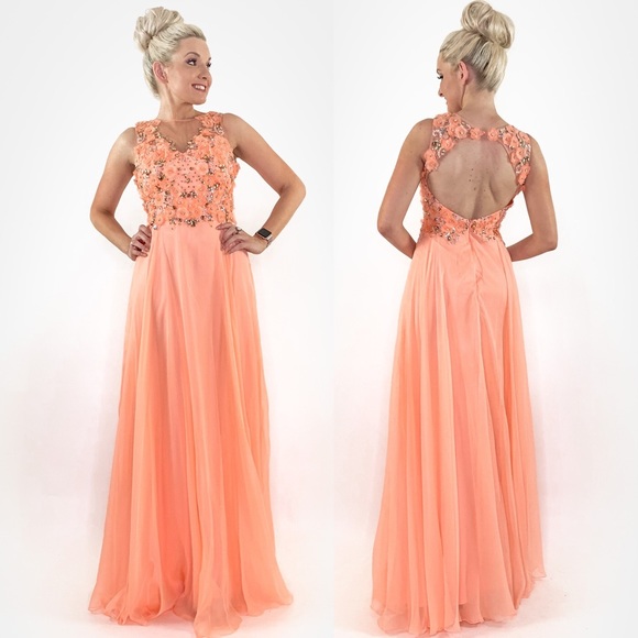Cinderella Divine Dresses & Skirts - Teen Pageant Peach Prom Dress